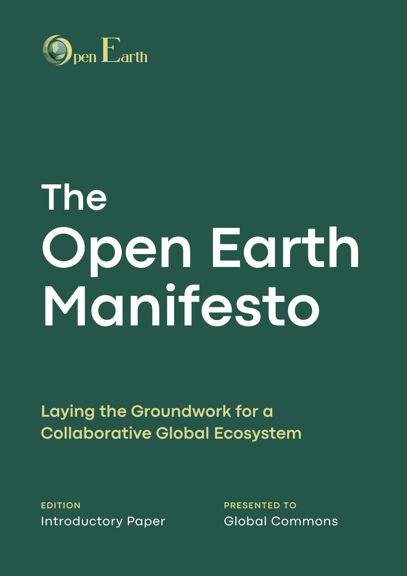 The Open Earth Manifesto
